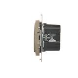 Simon 54 Ściemniacz dwuprzyciskowy 40–500 W (300 VA) złoty mat D75310.01/44 KONTAKT