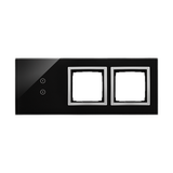 Simon 54 Touch Panel dotykowy S54 Touch 3 moduły 2 pola dotykowe pionowe + 2 otwory na osprzęty S54 księżycowa lawa DSTR3300/74 KONTAKT