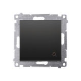 Simon 54 Przycisk „światło” 16A z. śrub. czarny