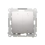 Simon 54 GO Ściemniacz do żarówek LED-owych, 230 V [Wi-Fi] srebrny mat DESL1W.01/43 KONTAKT