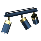 Milagro plafon (reflektorki) Joker GU10 złoto/niebieski MLP7724