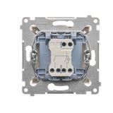 Simon 54 Łącznik świecznikowy z podświetleniem LED i do wersji IP44 10A 250V szybkozłączka kremowy *Posiada wkładkę DU1W DW5BL.01/41 KONTAKT
