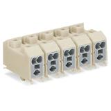 złączka zasilająca 4-torowa ze stopkami zatrzaskowymi