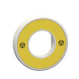Harmony Illuminated ring O60 plastic yellow red fixed integral LED unmarked 24 V AC/DC ZBY9W2B140 Schneider
