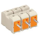 wtyk rozgałęźny 2,5 mm2 5-torowy biały nadruk L3 N SL L1 L2