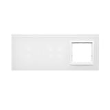 Simon 54 Touch Panel dotykowy S54 Touch 3 moduły 2 pola dotykowe pionowe + 4 pola dotykowe + 1 otwór na osprzęt S54 biała perła DSTR3340/70 KONTAKT