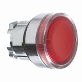 Harmony XB4 Przycisk płaski z samopowrotem żarówka BA9s czerwona metalowa ZB4BW34 Schneider