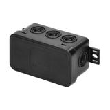 Puszka n/t CLICK IP54 8 przepustów kablowych 80x45x41mm czarny OR-JB-13805/B ORNO