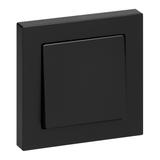 Łącznik podtynkowy jednobiegunowy Malta, 10A, 250V, WP-1M, czarny mat FMS-100/B ORNO