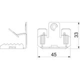 BCUIT 3-7 M6, Klamra nośna