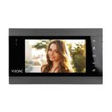 VIFIS Full HD zestaw wideodomofonowy bezsłuchawkowy z kamerą Full HD, szyfratorem, czytnikiem zbliże