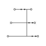 Złączka trzypiętrowa L / L / L 6-przewodowa 2,5mm2 szara /50szt./ 870-556 WAGO