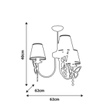 Milagro lampa wisząca/żyrandol Charlotte Pink 3xE14 MLP4216