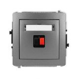 DECO Mechanizm gniazda głośnikowego pojedynczego grafitowy