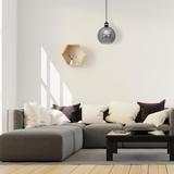 MILAGRO Lampa wisząca OMEGA BLACK/GOLD 1xE27