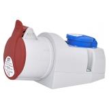 32A 400V/230V Gniazdo kombi 3P+N+PE plus EE 16S Schuko IP44 EZCZ -S 3253 004482053 ETI