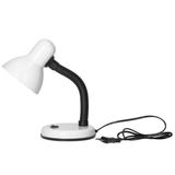 FUPI, lampa biurkowa, 40W, E27, stal + tworzywo, biała DL-4/W ORNO