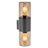 SALVIA oprawa ogrodowa hermetyczna 2xE27 max. 2x15W IP54 szara AD-OP-6574GE27PP ORNO