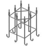 Zbrojenie ze śrubami 8xM24 do fundamentu betonowego, do masztów odgromowych UFL 22,35 / 24,85 m