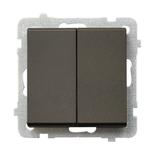 SONATA Łącznik podwójny krzyżowy - kolor czekoladowy metalik