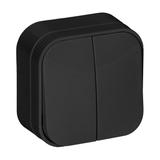 Łącznik świecznikowy natynkowy ToDo IP20, czarny, 10 szt