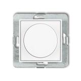 ICON Elektroniczny regulator oświetlenia przycisk-obrót do lamp LED biały mat 25IRO-2 KARLIK