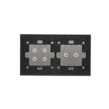 Simon 54 Touch Panel dotykowy S54 Touch 2 moduły 2 pola dotykowe poziome + 4 pola dotykowe srebrna mgła DSTR224/71 KONTAKT