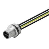 SAIE-M12S-3+PE-S-0.5U-M16 Złącze okrągłe, do wbudowania (z kablem) WEIDMULLER