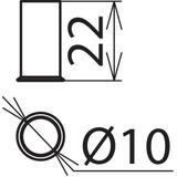 Tuleja Cu/Sn do linki aluminiowej 50 mm2