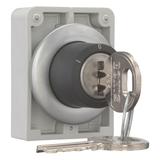 M30C-FWRS3-RS-A1 Przełącznik kluczykowy 30mm 3 położeniowy bez samopowrotu zamek Ronis kluczyk wyj.