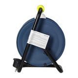 Przedłużacz bębnowy MINI 4 gniazda metalowy stojak polwinit H05VV-F 3x1mm2 długość 15m limonkowy OR-