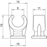 2962, COKOŁOWE UCHWYTY DO RUR 8MM SZ.