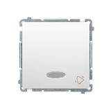 Simon Basic Przycisk dzwonek z podświetleniem LED 10A szybkozłączka biały