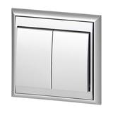 Łącznik podtynkowy świecznikowy Luna, 10A, 250V, WP-2L, srebrny
