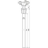 Wspornik dystansujący przewodu HVI, dł. 1000 mm, PA/GFK, szary