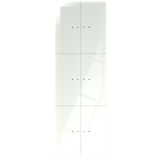 Dotykowy panel szklany potrójny 6 pól dotykowych biały GP-222-W F&F