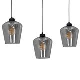 Milagro lampa wisząca Santiago Smoked 3xE27 czarna MLP6609