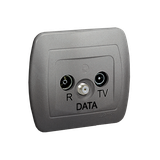 Simon Akord Gniazdo antenowe R-TV-DATA aluminiowy