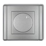 FLEXI Elektroniczny regulator oświetlenia przyciskowo-obrotowy srebrny metalik 7FRO-1 KARLIK