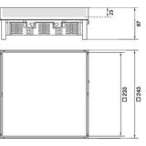 tehalit.VE-EE Pokrywa pełna IP54 5kN MKQ12 244x244 25mm mosiądz