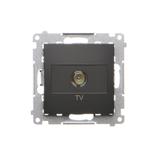 Simon 54 Gniazdo antenowe TV pojedyncze Do instalacji indywidualnych czarny