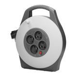 Przedłużacz bębnowy 4 gniazda z uziemieniem zwijany kabel PVC 900W 10m VIRONE