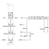moduł 2AI +-10V 16bit wejścia niesymetryczne WAGO