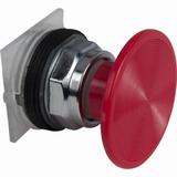 Harmony 9001K Przycisk grzybkowy, O57, czerwony, wkręcany napęd, 2 pozycyjny, metalowy