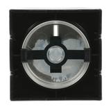 PURE Pokrywa z pokrętłem i lampką neonową Podwyższona konstrukcja Do ściemniaczy Busch-Dimmer stal s