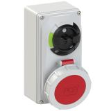 GNIAZDO Z WYŁĄCZNIKIEM 0-1 MAŁE BLOKADA MECHANICZNA 32A 400V 3P+Z IP67 61242-6 PCE
