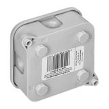 Puszka n/t ECO IP44 400V 4 dławnice gumowe 85x85x35mm szary 60 szt. OR-JB-13806/G/60 ORNO