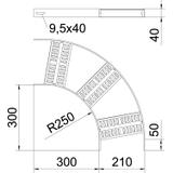 SLZB 90 200 A2 Łuk 90°