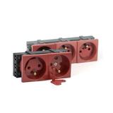 Gniazdo elektryczne bez blokady 230V, białe