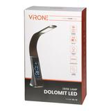 Lampka biurkowa z budzikiem DOLOMIT LED 5W 400lm 4000K czarna VIRONE